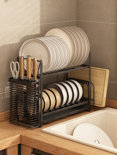 2026超窄厨房碗碟收纳架沥水晾碗架碗盘子碗筷洗碗餐具台面沥水架