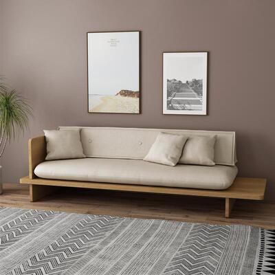 懒人带抽屉木质可拆洗双人三人实木沙发日式小户型客厅民宿沙发椅