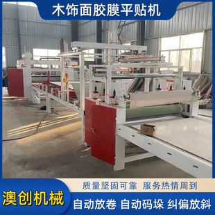 木工中纤板PVC贴面机 竹木纤维木饰面节皮板贴合机  竹炭板平贴机