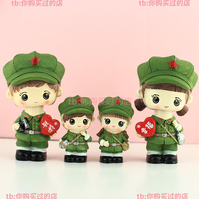 树脂摆件人偶小兵战士汽车装饰