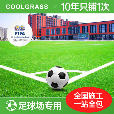 足球场仿真草坪户外铺垫室内人造草坪塑料假草皮五七人制运动垫子