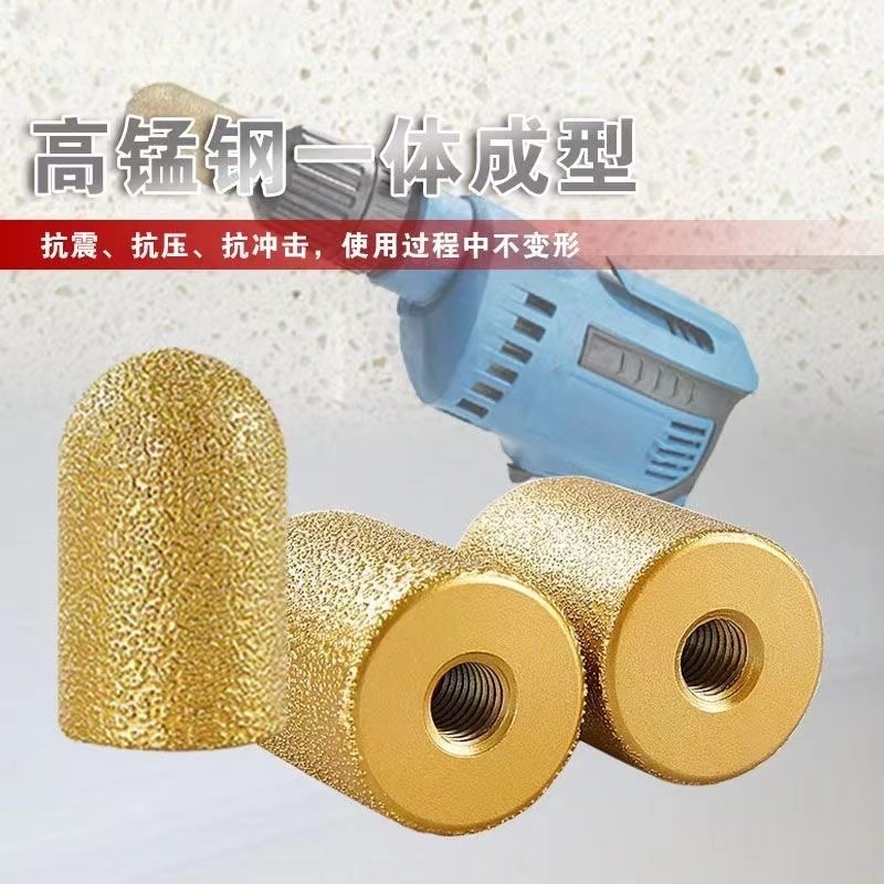 后圆弧刀头石英石j台面石材后挡水磨轮后圆底修边打磨头角磨机铣