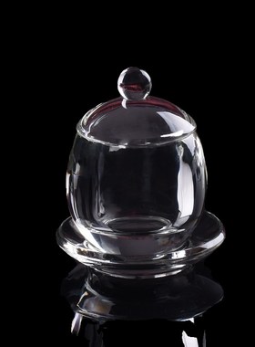 新款佛前水晶供杯加厚耐热耐摔圣水杯加厚透明无铅X净水杯财神杯