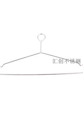 实心不锈钢衣架圆头衣架酒店防盗全封闭防风N挂钩宾馆酒店专用衣