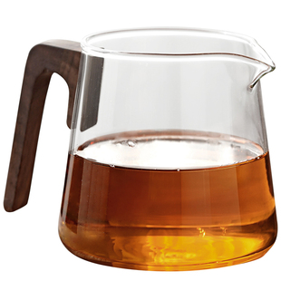 玻璃公道杯大号分茶器功夫茶具配件加厚耐热透S明倒茶杯家用茶海