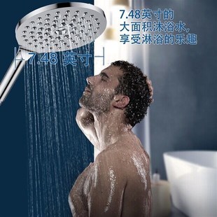 不增压淋浴花h洒喷头热水器特大流量超大面积粗大出水孔手持莲蓬