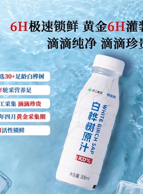 泉阳泉东北长白山300ml*12瓶0脂肪天然植物饮料100%白桦树汁原液