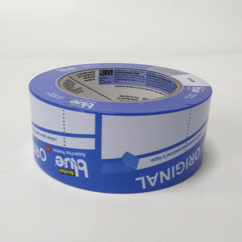 现货供应蓝色美纹纸胶带 2090 3D打印机专用美纹纸喷涂遮蔽