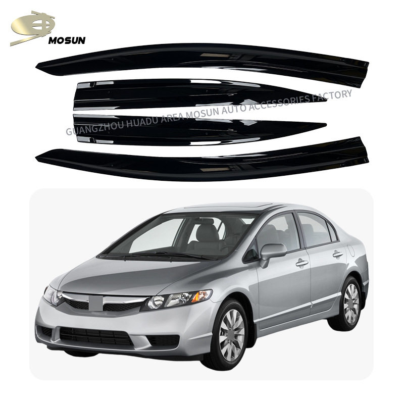 适用于本田思域三厢CIVIC SEDAN 2011-2015晴雨挡雨眉注塑遮雨档