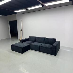 意式极简收纳豆腐块沙发客厅现代北欧小户型棉麻方块压缩休闲椅