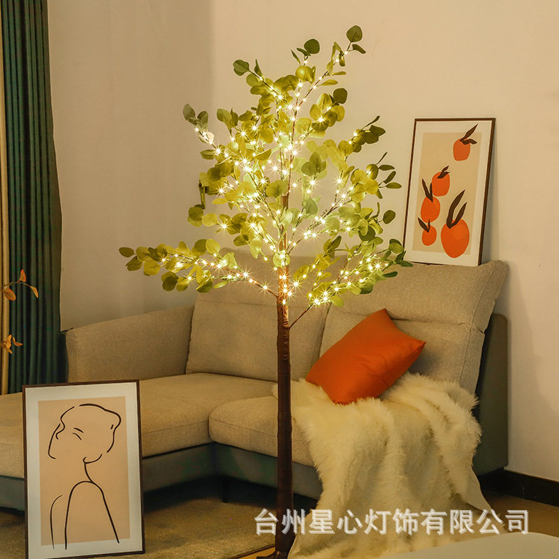 尤加利叶仿真树灯圣诞派对布置感恩节花环藤条景观发光树灯摆件,电子元器件市场,电线扎带/束线带,淘宝优惠券,粉丝福利购,淘宝优惠卷