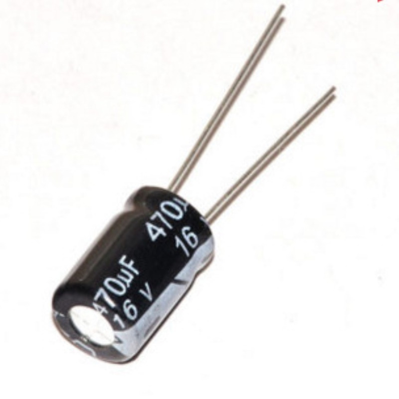 电解电容 16V 470UF 体积8*12MM 8x12mm 直插 铝电解电容 全新