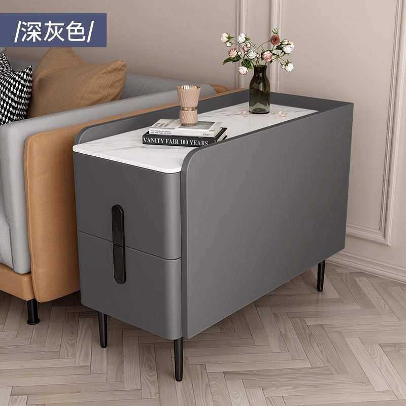 新款岩板沙发简约侧边茶水现代小型客厅边柜移动家用实木轻奢储物,3C数码配件,摄像机配件,淘宝优惠券,粉丝福利购,淘宝优惠卷