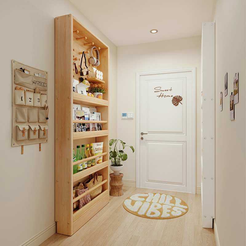 门后洞洞板置物架超薄柜多层落地实木家用零食架入户玄关壁挂收纳,3C数码配件,摄像机配件,淘宝优惠券,粉丝福利购,淘宝优惠卷