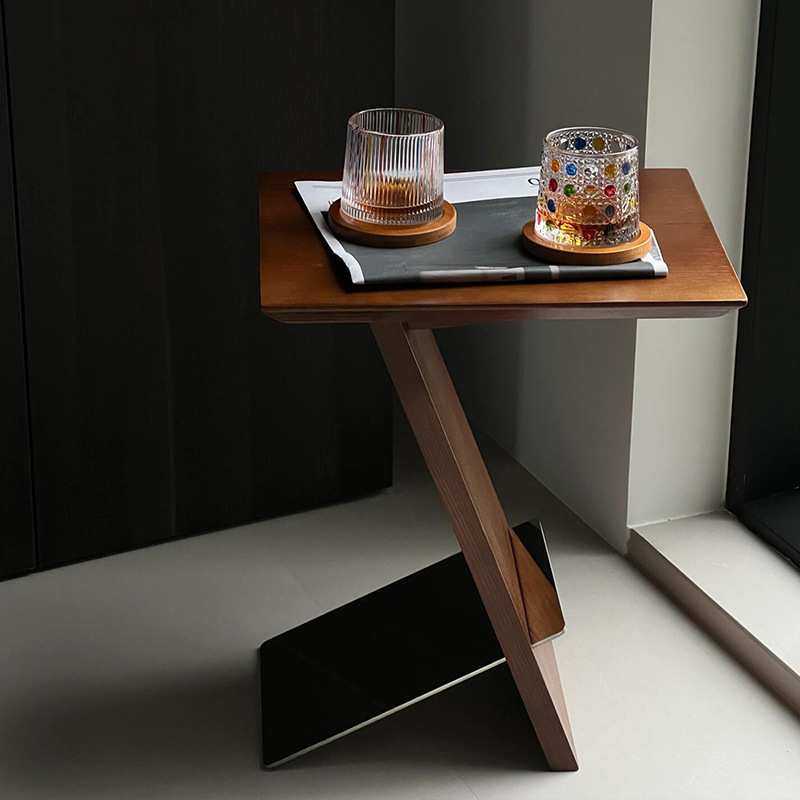 复中古风实木沙发边几床头置物柜桌子小茶几可移动书架卧室窄创意,3C数码配件,摄像机配件,淘宝优惠券,粉丝福利购,淘宝优惠卷