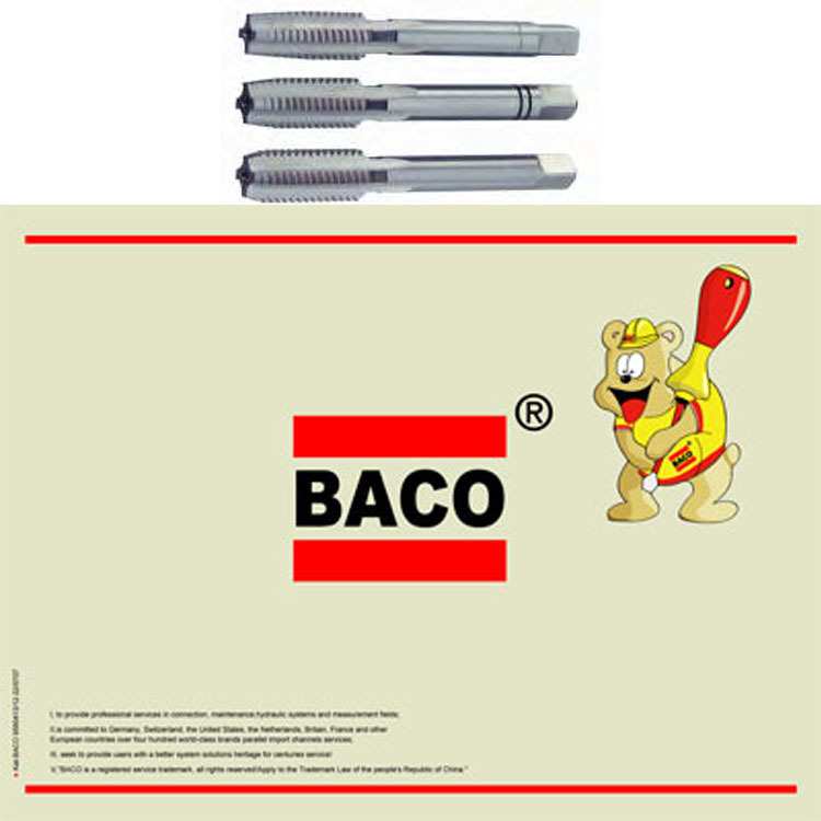 BACObsw英国惠氏粗牙螺纹手用丝锥三锥组套406246332 406246018