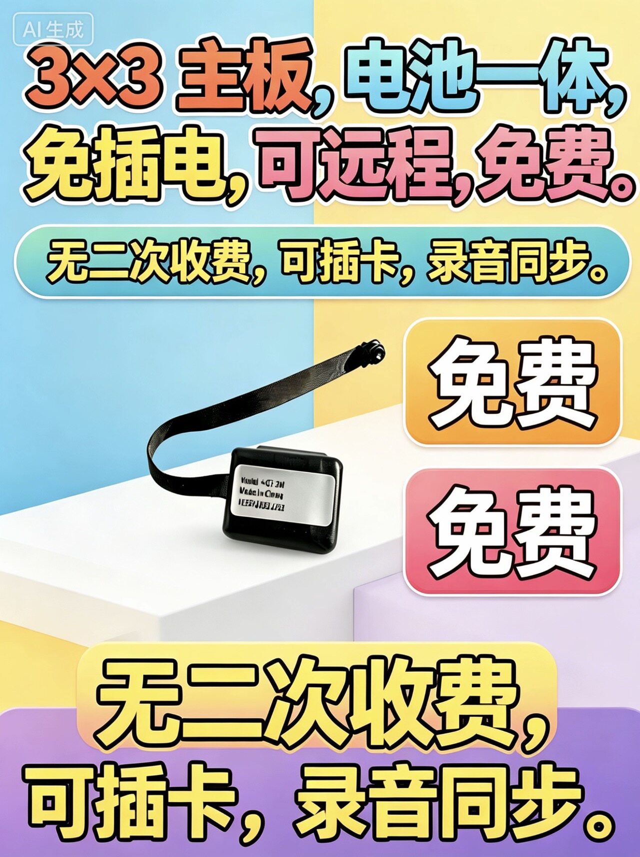 2026新款2K黑科技摄影机专业高清视频保密录像录音免插电WiFi远程