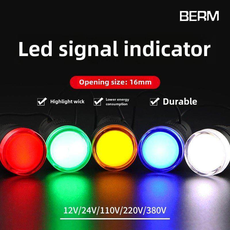 Led电源指示灯220V Ad16-16C通用工作信号灯12V24V380V红绿黄蓝白,3C数码配件,USB多功能数码宝,淘宝优惠券,粉丝福利购,淘宝优惠卷