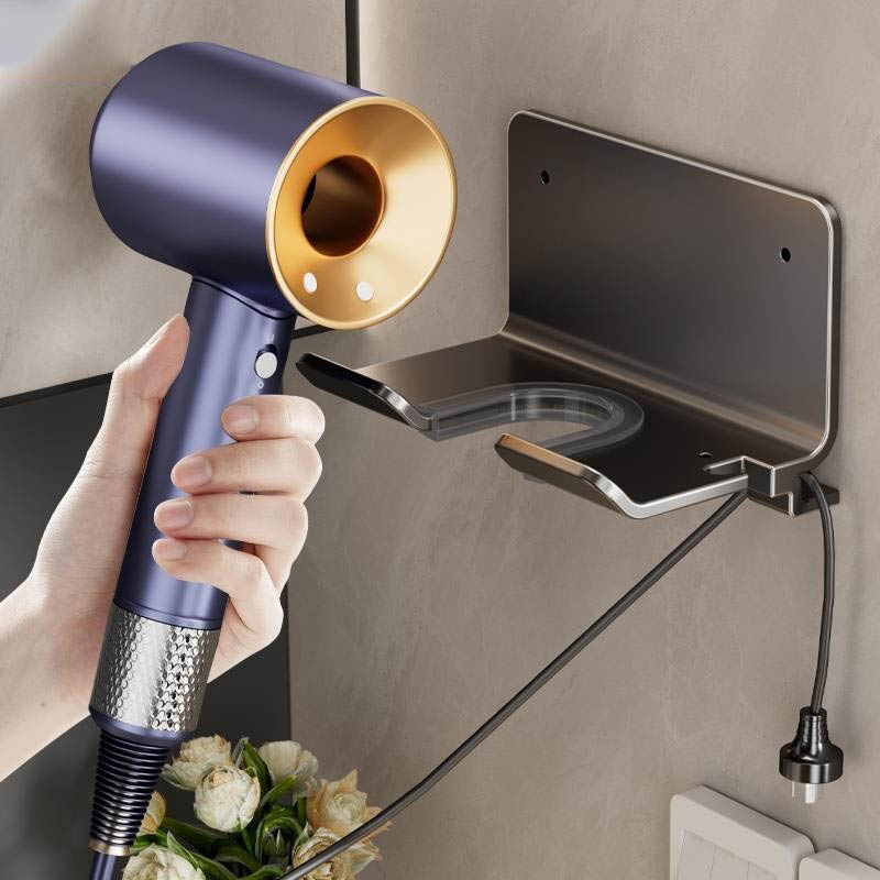 酒店宾馆防盗吹风机支架浴室电吹风收纳架卫生间壁挂吹风机置物架