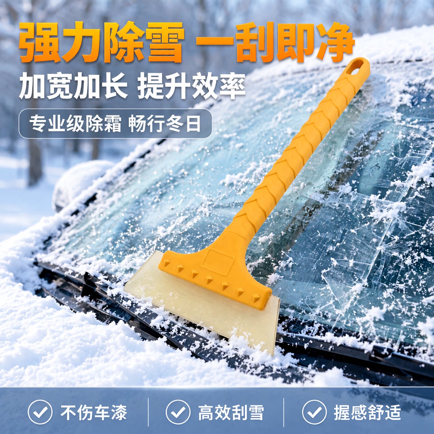 加宽加长不伤车旋转刷除雪铲