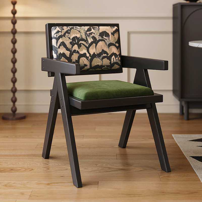 餐椅家用实木椅子法式复古软包扶手靠背椅阳台茶椅中古昌迪加尔椅,机械设备,其他机械设备,淘宝优惠券,粉丝福利购,淘宝优惠卷