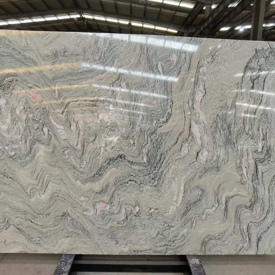 水云纱大理石楼梯踏步 轻奢天然石材背景墙窗台包边板加工