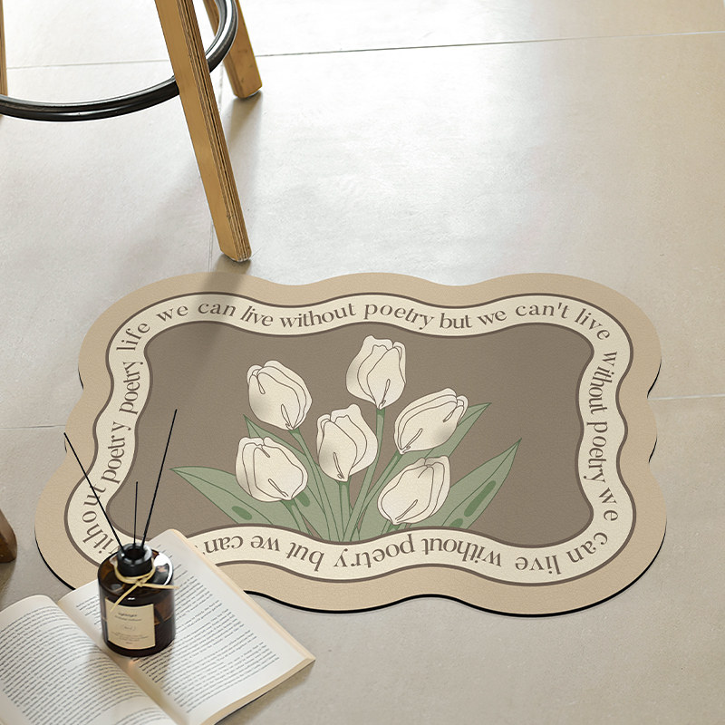 浴室地垫家用卫生间速干吸水垫厕所门口防滑门垫软硅藻泥防摔脚垫,居家布艺,家用脚垫,淘宝优惠券,粉丝福利购,淘宝优惠卷