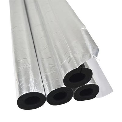 橡塑保温板黑色发泡海绵阻燃隔音棉铝箔开口自粘管道隔热保温管棉