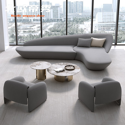 会客洽谈沙发酒店大堂卡座贵宾会所展厅大厅接待售楼处沙发组合