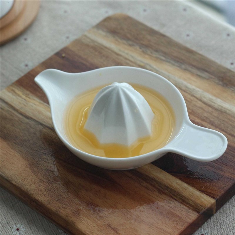 手动榨汁机家用橙子榨汁杯陶瓷果汁挤压汁器柠檬压榨橙汁榨汁器