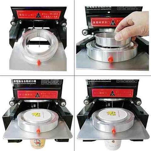 全自动封口机90口径手动封口机88垫圈铝圈珍珠奶茶封口机配件钢圈