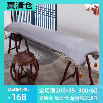 古筝防尘罩盖布新中式加厚绸缎纯色简约琴布琴披163cm165cm通用款