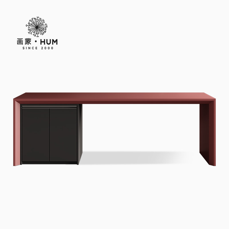 画蒙齐平岛台餐桌一体家用岩板中导台可定制多功能开放式厨房吧台