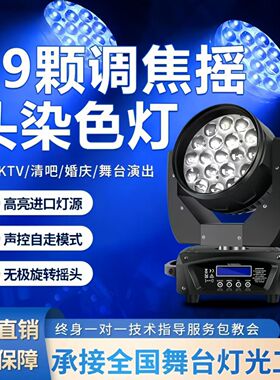 led19颗15w摇头调焦染色灯帕灯四合一蜂眼酒吧演出婚庆舞台灯光