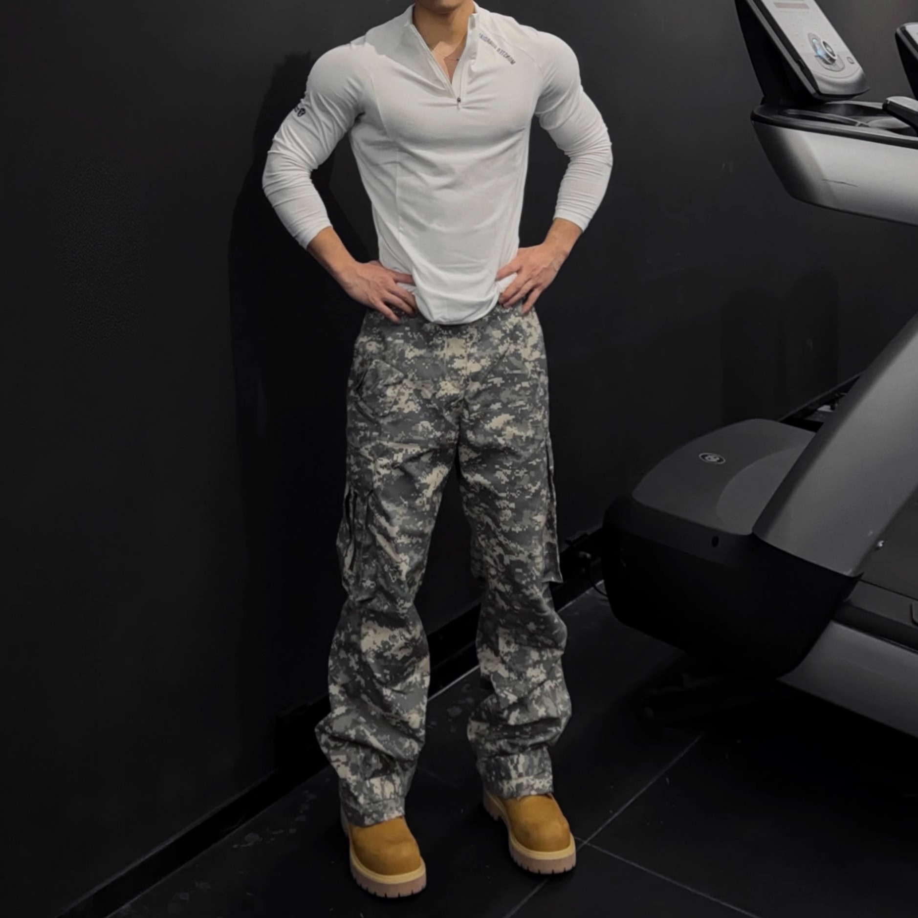 WM工装长裤数码雪地迷彩