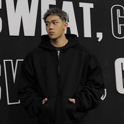 WM重磅直拉卫衣短宽版型