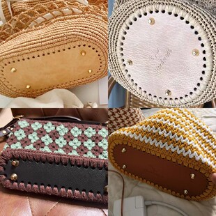 包包底垫板底部配件diy材料编织定型钩针皮质椭圆包底PU皮革垫片