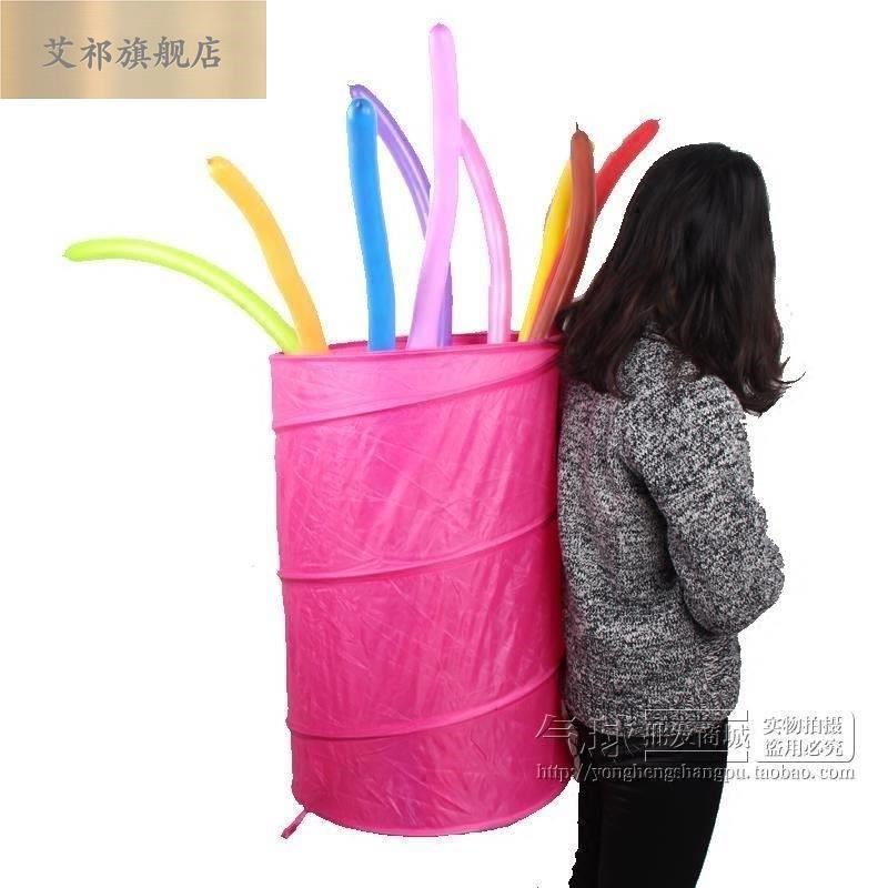 大号网兜气球配件小丑表演道具培训班装气球筐可折叠收纳袋网