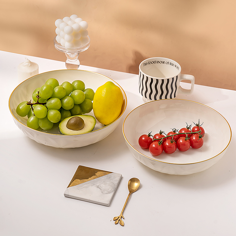 家用盘子小精致客厅水果盘轻奢