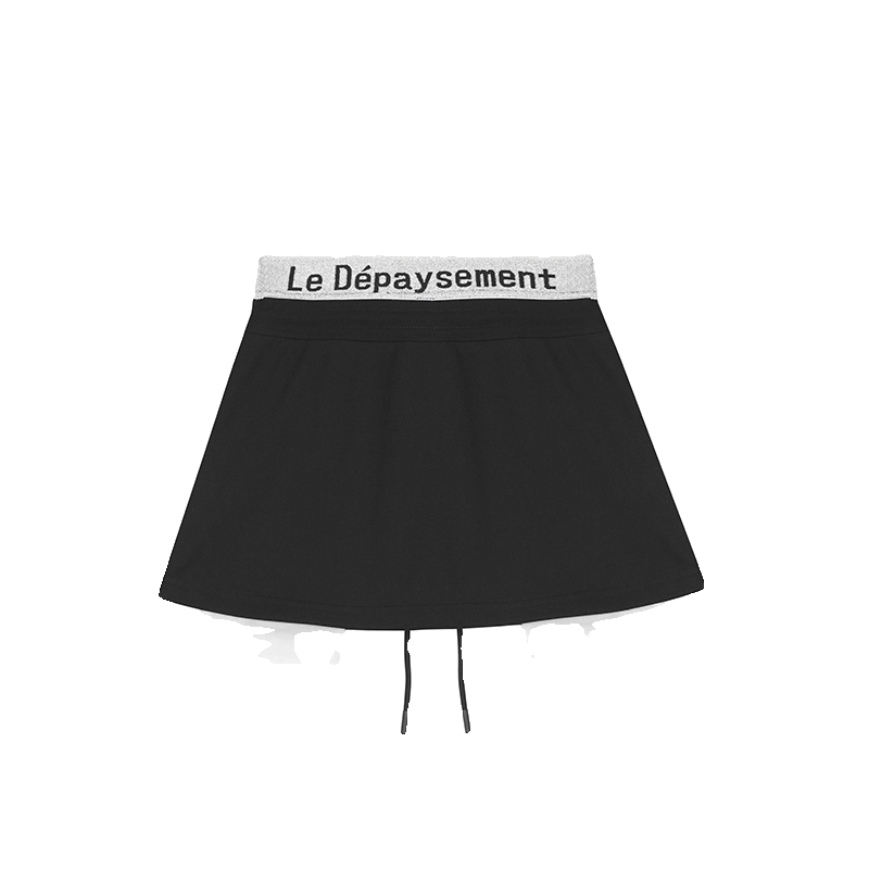 闪闪腰带抽绳短裙LeDepaysement