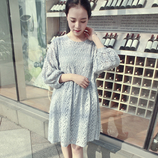 蕾丝 8917 秋款 大码 连衣裙 孕妇