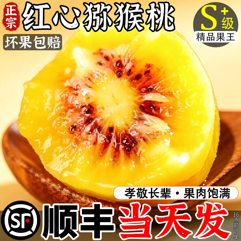 【不甜包赔】红心猕猴桃新果现摘