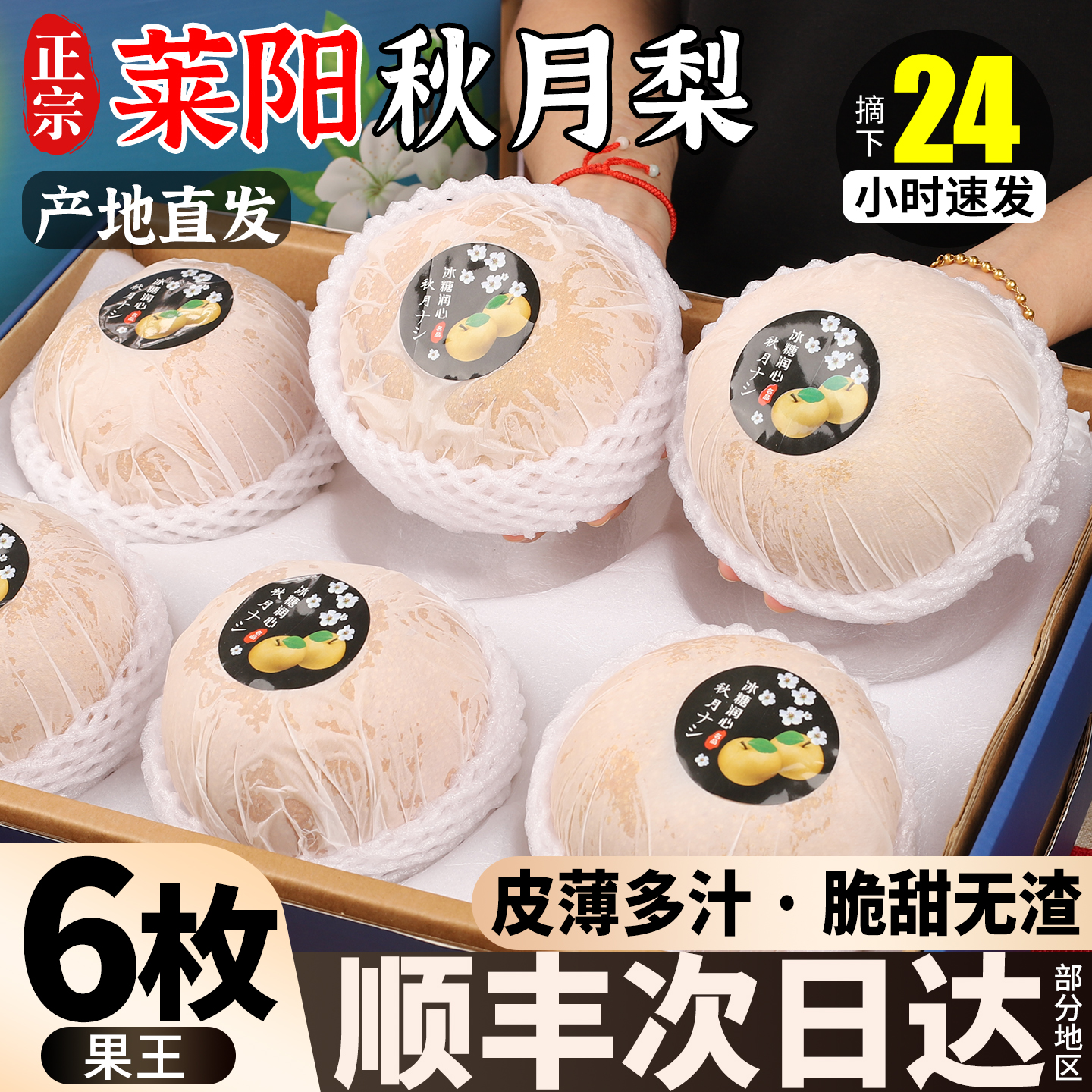 正宗莱阳秋月梨【送礼倍有面！】