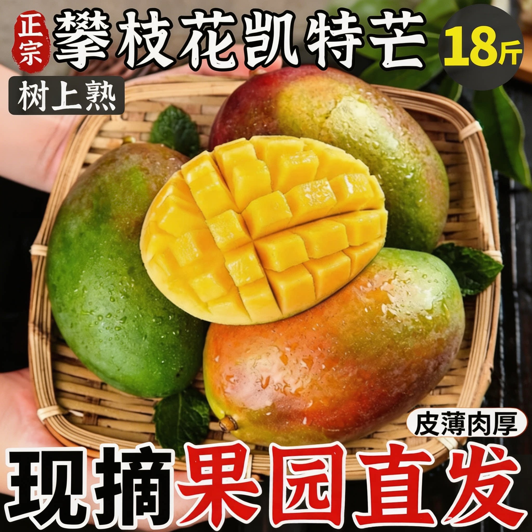 现摘次日达！树上熟凯特芒