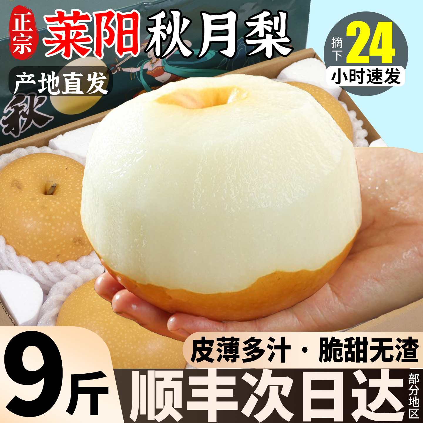 正宗莱阳秋月梨【送礼倍有面!】