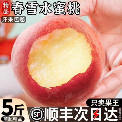 【顺丰送货上门】脆甜春雪水蜜桃