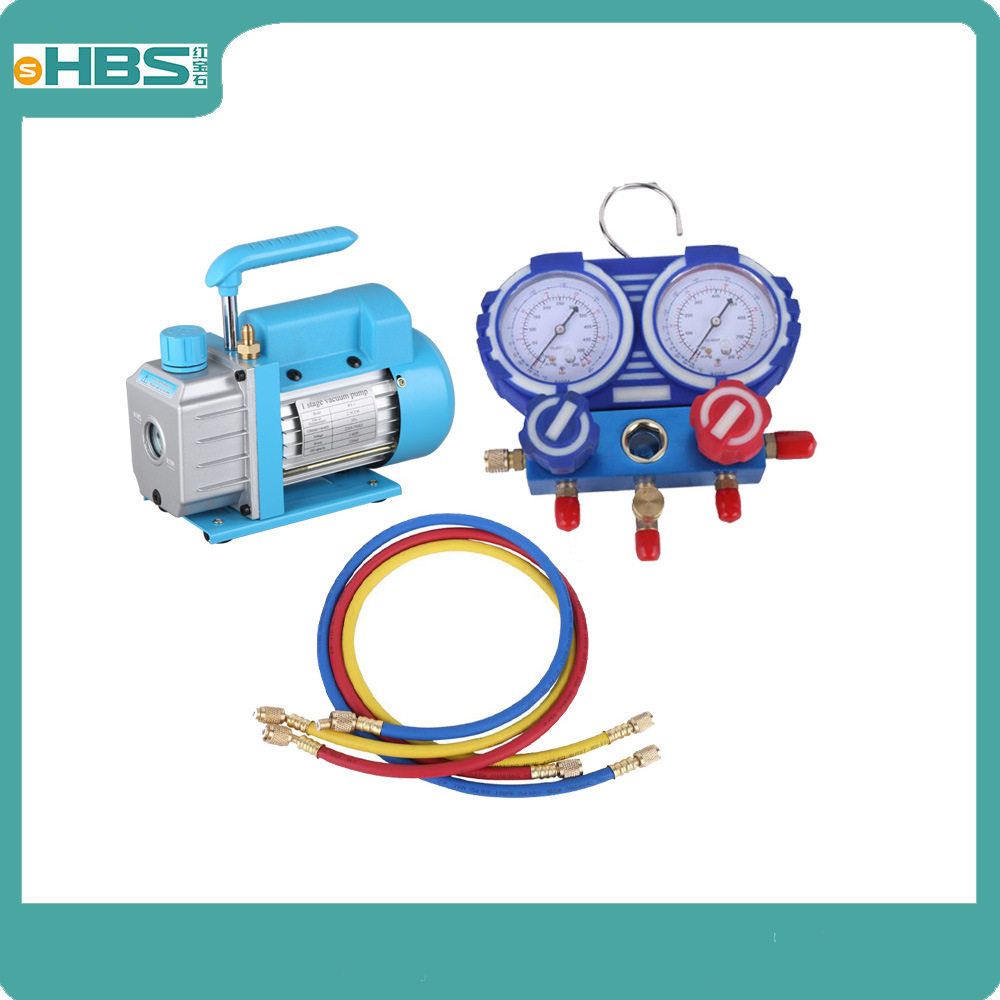 高真空度低噪油泵家用小型/汽车空调/实验抽气真空泵 1/4HP 3CFM