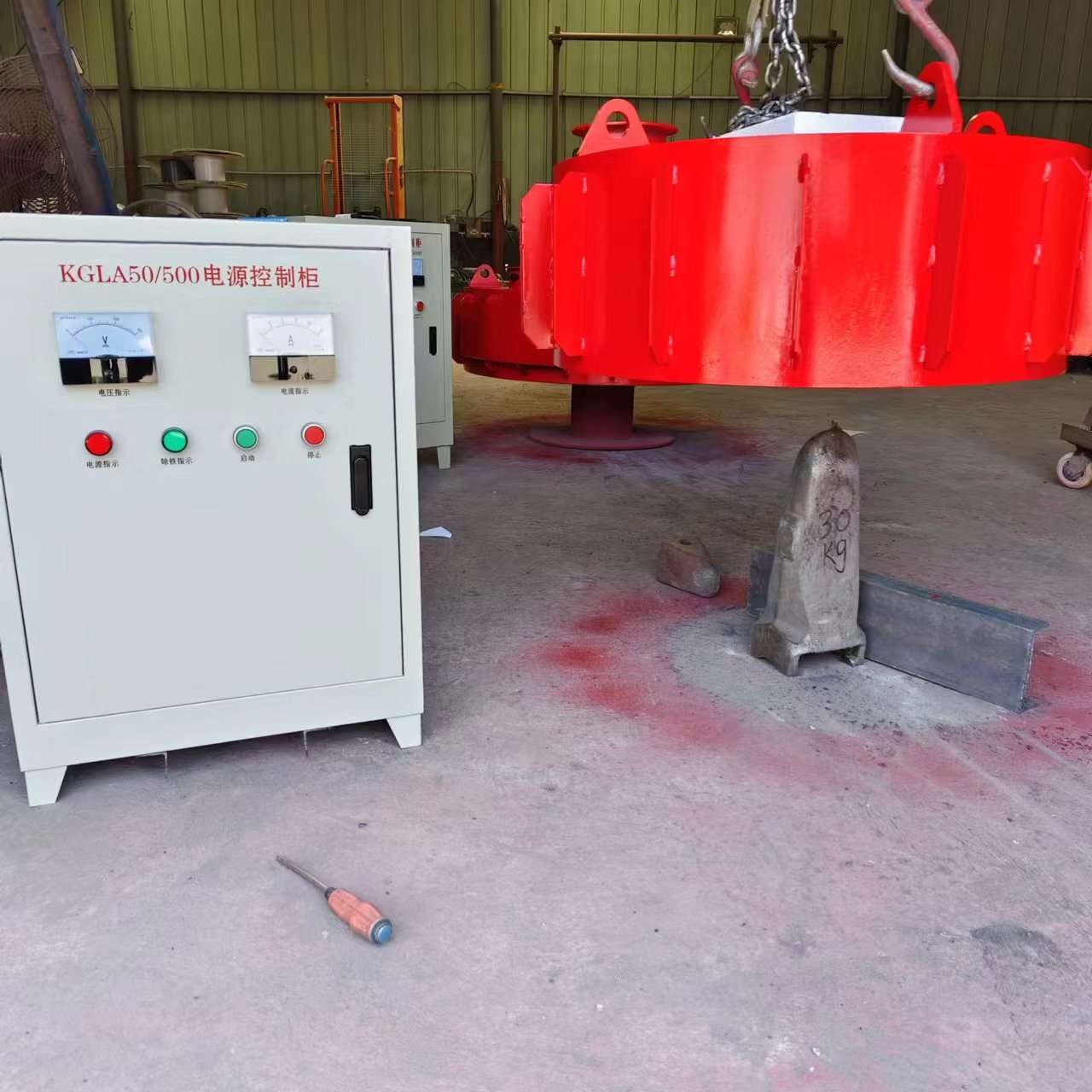 现货RCDB悬挂式干式电磁除铁器 矿山用电磁除铁器配件