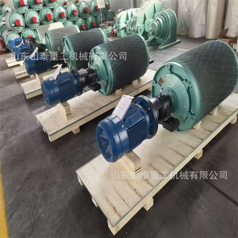 生产传动光面滚筒包胶 输送机主动铸胶滚筒胶面改向滚筒