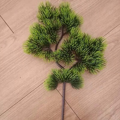 仿真松针迎客松美人松绿植造景人造工程仿真树枝仿真松树枝崖柏松